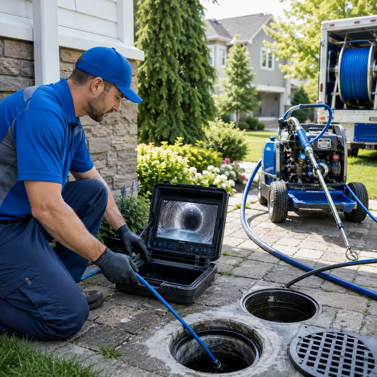 Outdoor drain cleaning professionals serving Rocky Hill, CT