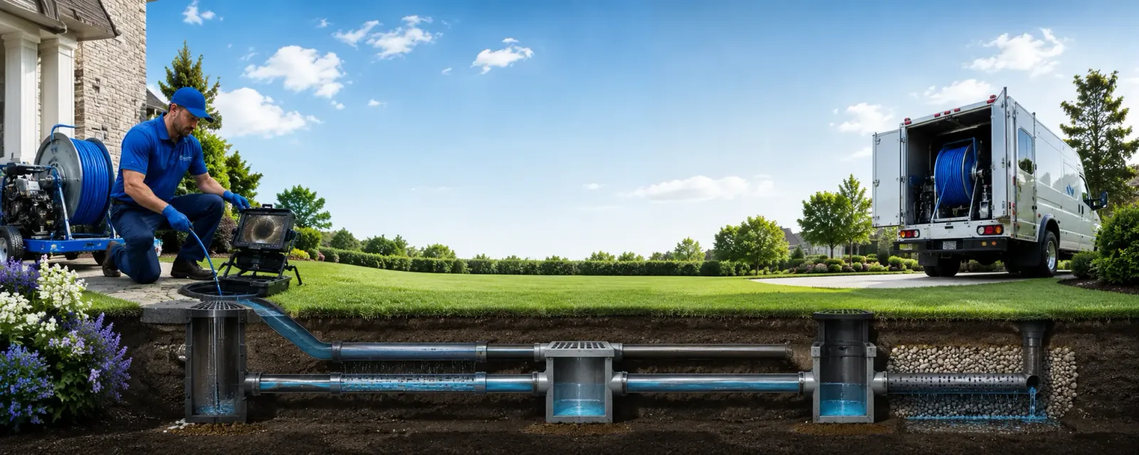 Outdoor drain cleaning information for Rocky Hill, CT